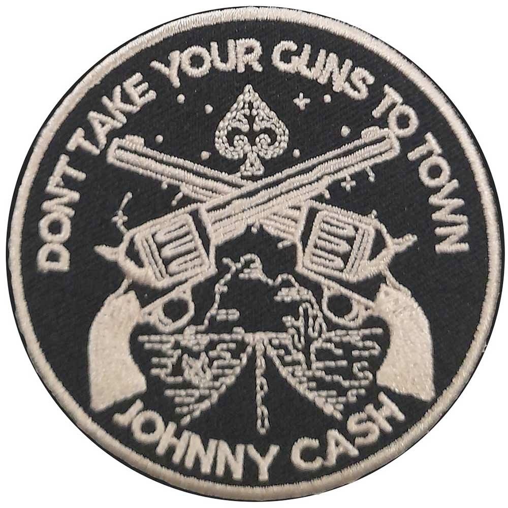 Johnny Cash - Don't Take Your Guns Patch - Black/White